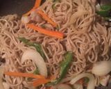 お蕎麦の焼きそば作り方3写真