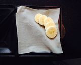 バナナあんこもちのおやつ焼き春巻き作り方3写真