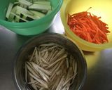 ズッキーニ入り♬ごぼうサラダ作り方1写真