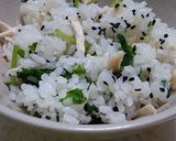 ささっと!ささみと三つ葉の混ぜご飯作り方6写真