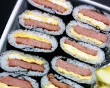 お弁当に〜スパムエッグサンドごはん作り方5写真