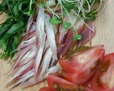 お酢で元気、野菜たっぷりヘルシー夏麺作り方1写真