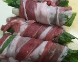 オクラと山芋とエゴマの葉の肉巻き作り方4写真