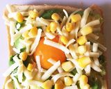 アボカド玉子コーンチーズトースト♪作り方3写真