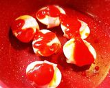 簡単！ゆでたまごのベーコンケチャップ焼き作り方6写真
