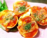 簡単！ゆでたまごのベーコンケチャップ焼き作り方7写真