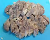 みょうがと蒸し鶏のあえもの作り方1写真