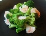 ブロッコリーと海老の卵ソース作り方3写真