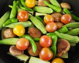 塩トマトde♪夏野菜いろいろソテー作り方6写真