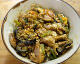 中華あんかけ親子丼作り方5写真