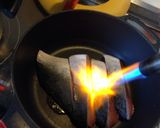 バーナーで炭火焼き風。ハマチのステーキ作り方3写真