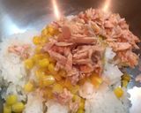 簡単！コーンとシーチキンの混ぜご飯作り方1写真