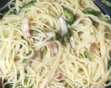 ゴーヤとベーコンとキノコのシンプルパスタ作り方10写真