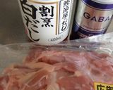 「白だし」で、鶏もも肉の炒め揚げ作り方1写真