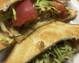 ハンバーグのサンドイッチ作り方6写真