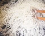 パクチー釜玉そうめん作り方3写真