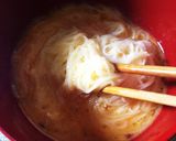 パクチー釜玉そうめん作り方4写真
