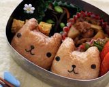 お稲荷さんで簡単☆カピバラさんキャラ弁作り方3写真