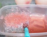 ☆ゴロゴロ果肉入り☆桃のカルピスゼリー作り方9写真