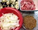 プロ直伝！豚バラ豚コマとなすの甘辛炒め作り方1写真