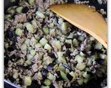 豚ひき肉となすの甘みそ炒め　レタス包み作り方2写真