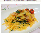 簡単！じゃがいもとえごまの葉の炒めもの作り方6写真