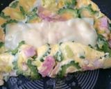 中からチーズがとろ〜り♡ゴーヤオムレツ♡作り方8写真