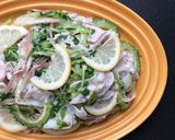 塩昆布と梅と薬味を使った豚しゃぶサラダ作り方6写真