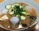 ズッキーニと夏野菜の冷やし汁作り方4写真
