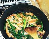 イカとニンニクの芽ケチャップミルク炒め作り方4写真
