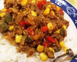 レンジで作る☆簡単夏野菜ドライカレー作り方5写真