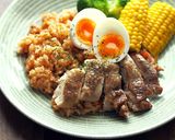 炊飯器de簡単！炊き込みチキンライス作り方11写真