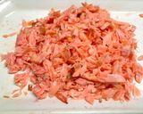 焼き鮭リメイク★ジューシー甘酢鮭フレーク作り方1写真