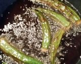 育ちすぎたオクラ素揚げ!インゲン豆も!作り方3写真