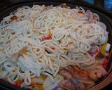 ホットプレートで和風焼きうどん!!作り方6写真