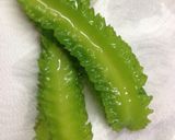四角豆の塩胡椒マヨ作り方1写真