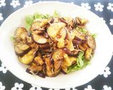 なすとセロリとじゃこのポン酢炒め作り方5写真