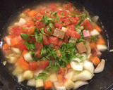 野菜ごろごろ♪あさりとトマトのスープ作り方5写真