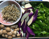 季節野菜とジャコの昆布茶炒め作り方1写真