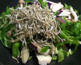 季節野菜とジャコの昆布茶炒め作り方3写真