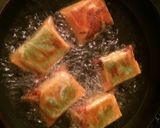 激うまっ☆生ハムと大葉の餅入り春巻き作り方3写真