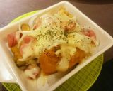 リメイク⭐かぼちゃの煮物チーズグラタン風作り方5写真