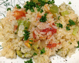 野菜たくさん+トマト丸ごとご飯作り方7写真