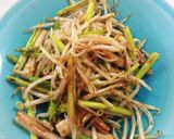 夏にアスパラ炒め☆もやし&ちくわ作り方4写真