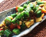簡単さっぱり！夏野菜の梅じそあえ作り方5写真