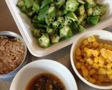 オクラとツナのカレー炒め作り方1写真