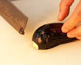 焼き茄子と茸の佃煮の酢の物作り方3写真