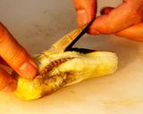 焼き茄子と茸の佃煮の酢の物作り方4写真