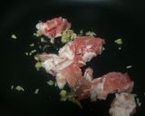 小松菜と豚肉の中華炒め作り方2写真