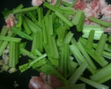 小松菜と豚肉の中華炒め作り方3写真